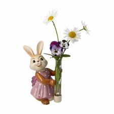 Goebel Figurine Jeune fille au lapin avec vase Laisse parler les fleurs, Pâqu...