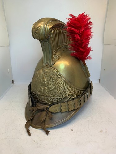 Ancien casque pompier - casque, de
