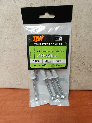 Spit chevilles traversantes