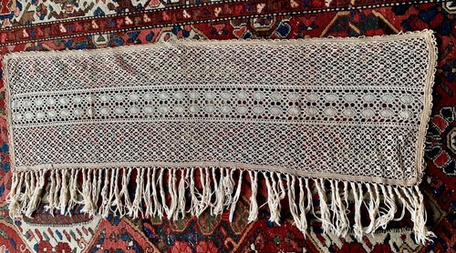 Dentelle ancienne grande bande - dentelle,