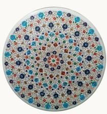 42 " Marbre Blanc Centre Table