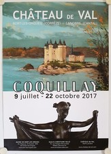 Affiche COQUILLAY 2017 Exposition CHATEAU DE VAL