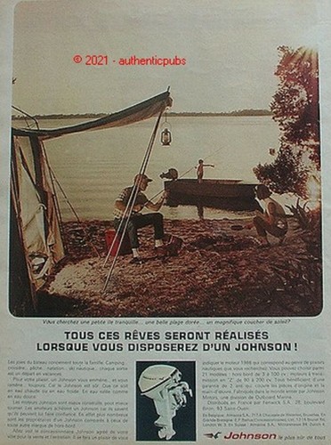 Publicite johnson moteur - johnson,