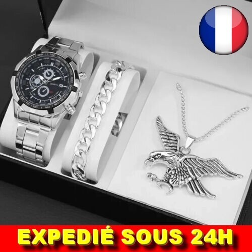 Montre gourmette collier - ✅montre,
