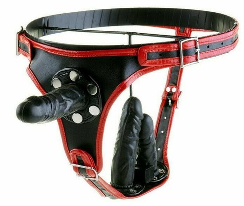 Gode ceinture triple noir - , et