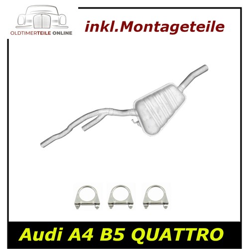 Silencieux central audi - a4, +
