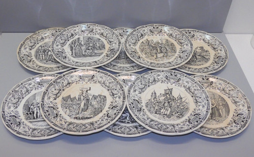 Assiettes ceramique opaque - assiettes,