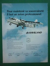 3/1984 PUB DE HAVILLAND CANADA TWIN OTTER MARITIME RECONNAISSANCE ZEE FRENCH AD