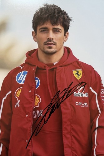 Autographe charles leclerc - autographe,