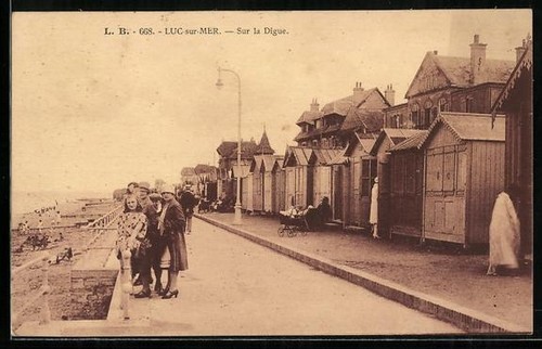 Cpa luc sur mer - sur, digue