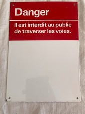 Plaque Émaillée Gare SNCF