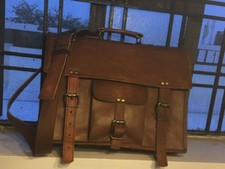 Neuf Hommes Chèvre Fauve Cuir