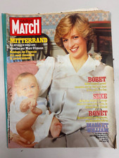 PARIS MATCH PRINCESSE LADY DI DIANA PRINCE WILLIAM FRANCOIS MITTERRAND