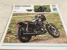 Carte moto Harley Davidson 1000 XLCR café racer 1977 collection Atlas motorcycle