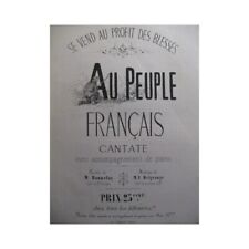 DELGRANGE M. L. Au Peuple Français Chant Piano