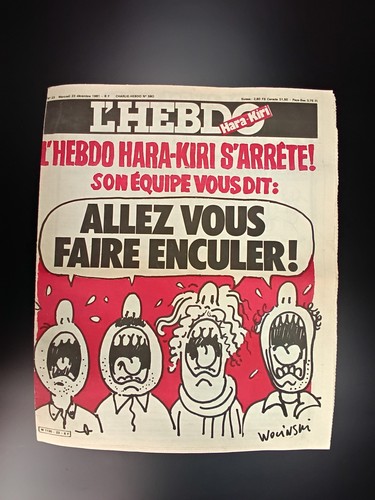 Hebdo hara kiri arrête - s'arrÊte,