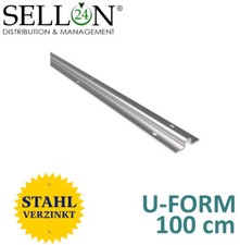 Rail De Sol U Rail En U Rouleaux R8 Rainure Portail Coulissant 100cm Galvanisé