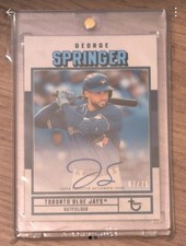 George Springer Toronto Blue Jays Auto /75 Topps Mlb Baseball