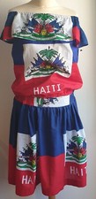Ensemble drapeau  Haïti. Made