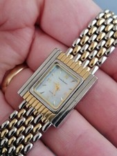 MONTRE FEMME VINTAGE WATCH YVES BERTELIN MODE CLASSIQUE 1990's QUARTZ GOURMETTE