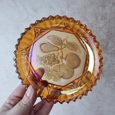 Vide-Poche ou Dessous de Carafe en Verre Carnival – Reflets Dorés et Nacrés