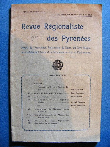 Revue régionaliste des - revue,