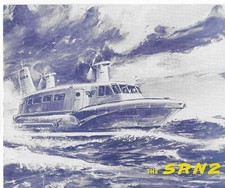 Plaquette publicitaire (21x18 cm)  HOVERCRAFT  du constructeur  1961's