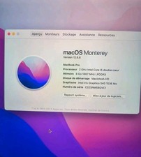 Apple MacBook Pro 13" Retina • i5 2,0 GHz • 8 Go • SSD 256 Go • macOS • Très bon