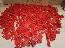 LEGO ROUGE BRIQUES, PLAQUES, VOITURE, AUTRES VRAC 1KG (LOT ROUGE 02)