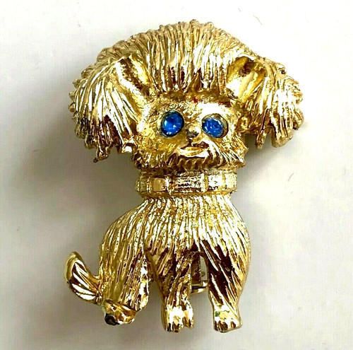 Broche vintage chien ecossais - vintage,