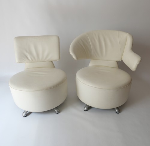 Fauteuils pivotants cuir - fauteuils, en