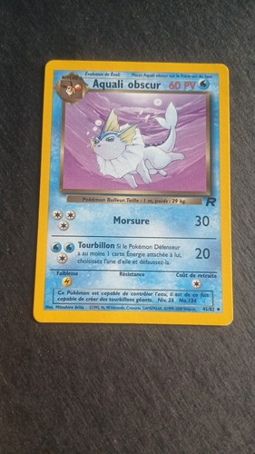 Carte pokémon aquali obscur - pokémon,