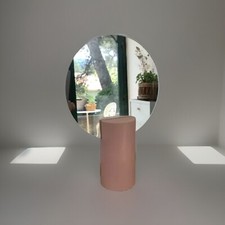 Miroir Rond Rose  IKEA Vintage 1999 Design Lisa Reiser Modèle Linholen