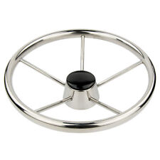 Volant bateau 340cm acier inoxydable direction marine 5 rayons 25 degrés