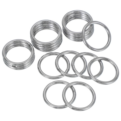 Pcs anneaux 2 acier - en, 1.2"