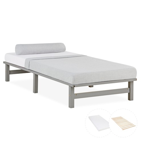 Cadre lit 90x200 bois - de,