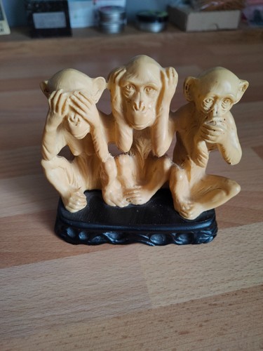 Statuette singes résine - 3,