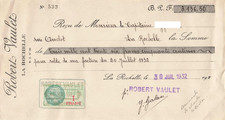 VIEUX PAPIER FISCAUX SUR
