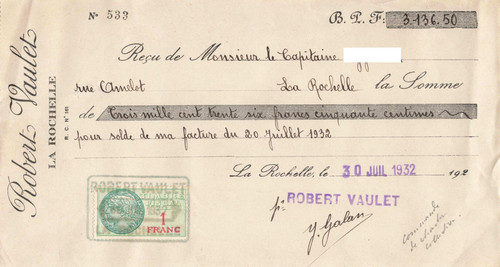 Vieux papier fiscaux sur - vieux,