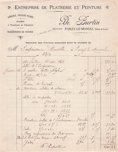 Paray monial platrerie - 71,