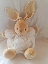 Gros Doudou Lapin Fourrure Patapouf  Boule Blanc KALOO Comme Neuf