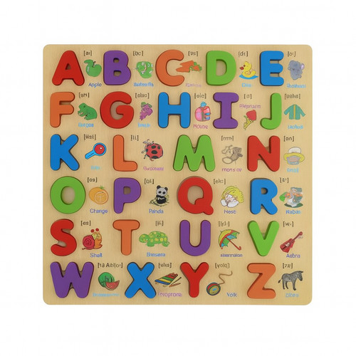 Jeu éducatif bois puzzle - Éducatif, en