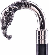 Argent Éléphant Tête