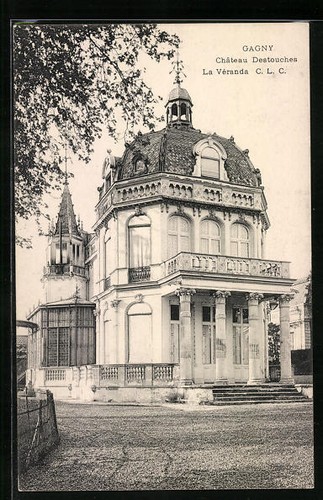 Cpa gagny chateau destouches - chateau,