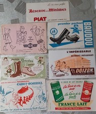 7 buvards publicitaires