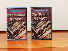 LOT CASSETTES AUDIO VINTAGE - THE BEATLES 1967-1970 Volume 1  et 2 -EMI - 1974