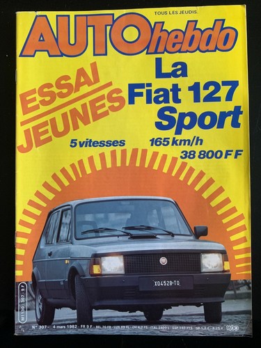Auto hebdo 307 03 1982 - auto,