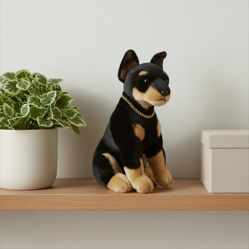 Chien doberman peluche - chien,