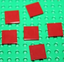 6 x Lego Dark Red Tile ref 3068b set 10184 9467 71242 75060 21010 9497 7665 8759