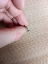 Bague Alliance Américaine Plaqué Or Poinçon Taille 54